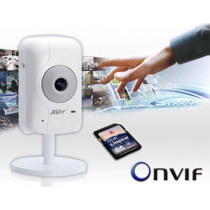 Aver IP-CAM  H.264 4.3mm mcSD Slot 2MP IntelliStream / MobileViewer Onvif RTSP 2Way Audio