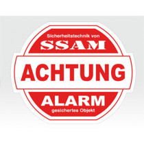 Alarm-Sticker groß