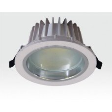 10W LED Einbau Downlight weiß rund Warm Weiß / 2700-3200K 540lm 230VAC IP44 120Grad