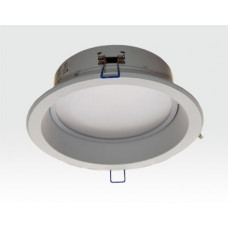 9W LED Einbau Downlight weiß rund Warm Weiß / 2700-3200K 585lm 230VAC IP40 120Grad
