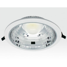 15W LED Einbau Downlight weiß rund Warm Weiß / 2700-3200K 975lm 230VAC IP40 120Grad