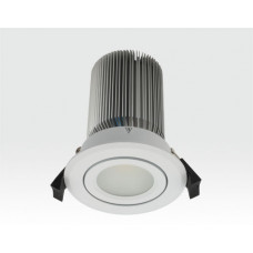 15W LED Spot silber frosted Warm Weiß / 750lm IP44 230VAC