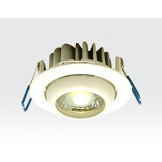 5W LED Einbau Spotleuchte weiß rund Neutral Weiß / 4000-4500K 300lm 230VAC IP44 65Grad