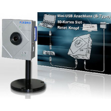 Pixord 300 Netzwerk Farbvideokamera SD-C Speichermöglichkeit / 640x480, 30fps, TCP/IP, ICMP, SMTP, HTTP