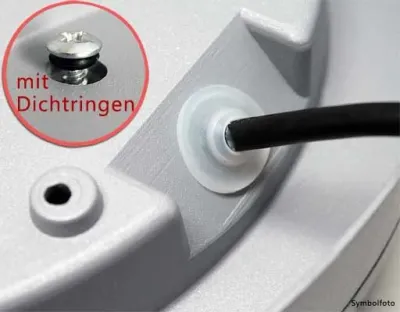 10W LED Wand/Deckenleuchte anthrazit rund Warm Weiß / 2700-3200K 450lm 230VAC IP54 120Grad — Bild 6