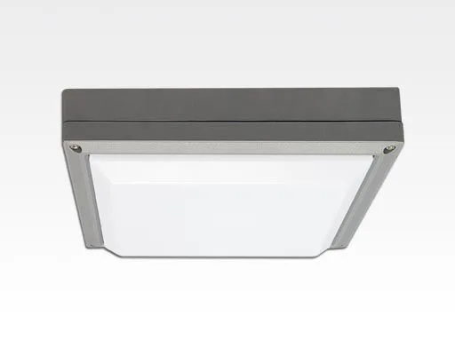 20W LED Wand/Deckenleuchte anthrazit quadr. Warm Weiß  / 2700-3200K 900lm 230VAC IP54 120Grad