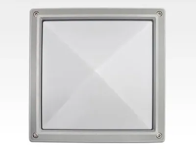 20W LED Wand/Deckenleuchte anthrazit quadr. pyr. Warm Weiß / 2700-3200K 900lm 230VAC IP54 120Grad — Bild 5
