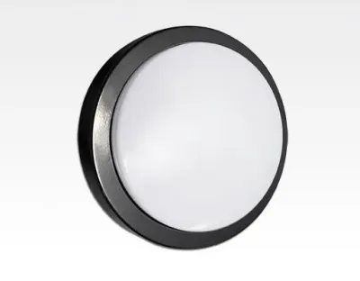 10W LED Wand/Deckenleuchte anthrazit rund Warm Weiß / 2700-3200K 450lm 230VAC IP65 120Grad — Bild 3