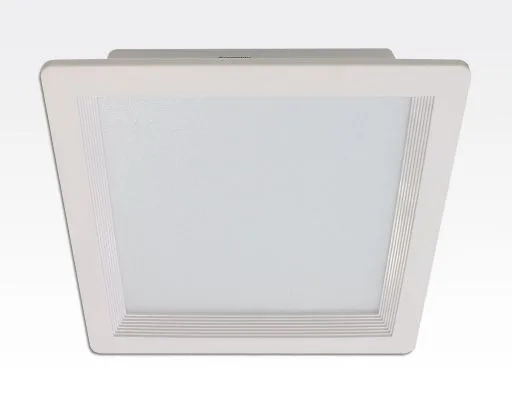 36W LED Einbau Downlight weiß quadratisch dimmbar Neutral Weiß  / 4000-4500K 3600lm 230VAC IP43 120Grad -Ausstellungsstück mit kleinen Schönheitsfehler