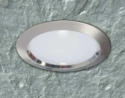 15W LED Einbau Downlight Edelstahl gebürstet rund dim. Warm Weiß / 2800-3300K 1100lm 230VAC IP40 120Grad -Ausstellungsstück mit kleinen Schönheitsfehlern — Bild 2
