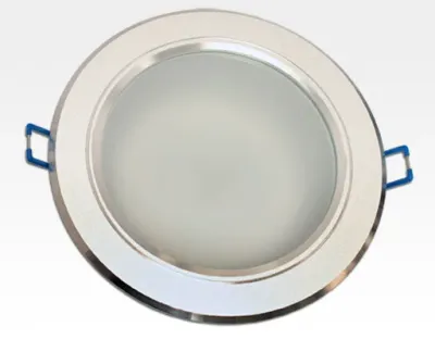9W LED Einbau Downlight Aluminium gebürstet rund Warm Weiss / 2500-3300K 720lm 230VAC 120Grad — Bild 2