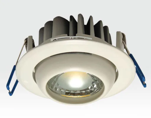 3W LED Einbau Downlight weiß rund Warm Weiß / 2700-3200K 180lm 230VAC IP44 120Grad