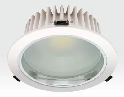 20W LED Einbau Downlight weiß rund Warm Weiß / 2700-3200K 1200lm 230VAC IP44 120Grad -Ausstellungsstück mit kleinen Schönheitsfehler