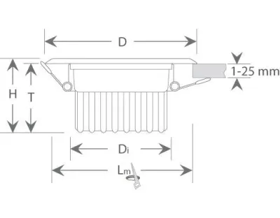 30W LED Einbau Downlight weiß rund  Warm Weiß / 2700-3200K 1950lm 230VAC IP40 120Grad -Ausstellungsstück mit kleinen Schönheitsfehlern — Bild 9