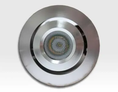 3W LED Miniatur Design Einbau Leuchte Warm Weiß 45Grad / 135lm +/-30 Grad schwenkbar 12VDC -Ausstellungsstück mit kleinen Schönheitsfehler — Bild 2