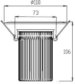 15W LED Einbau Leuchte weiß Warm Weiß / 650lm IP44 230VAC — Bild 6