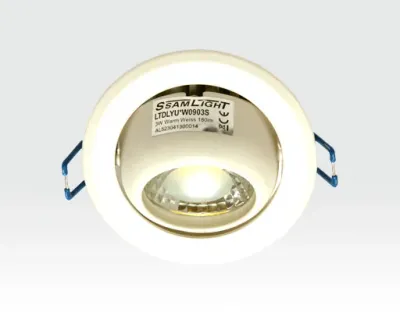 5W LED Einbau Spotleuchte weiß rund Neutral Weiß / 4000-4500K 300lm 230VAC IP44 65Grad — Bild 2