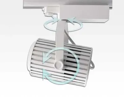 70W LED 3-Phasen Schienen Leuchte 24-60Grad einstellbar / weiss Warm Weiss 6900lm 230VAC — Bild 3